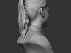 hd girl bust a 3d print model 3D 打印模型