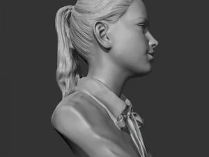 hd girl bust a 3d print model 3D Print Model