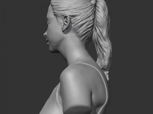 hd girl bust b 3d print model 3D Print Model