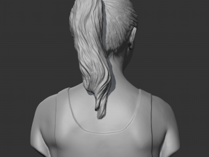 hd girl bust b 3d print model Modèles 3D en vedette