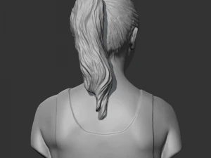 hd girl bust b 3d print model 3D Print Model