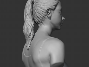 hd girl bust b 3d print model Modèles 3D en vedette