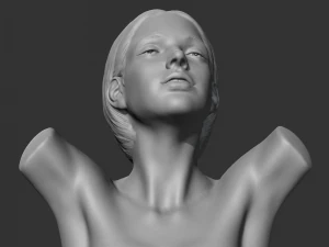 busto di ragazza HD e modello di stampa 3D Modello di stampa 3D