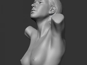 hd girl bust e 3d print model 3D Print Model