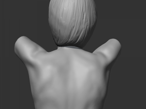 hd girl bust e 3d print model 3Dプリントモデル
