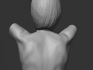 hd girl bust e 3d print model 3D Print Model