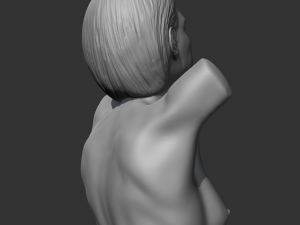 hd girl bust e 3d print model 3Dプリントモデル