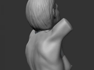 hd girl bust e 3d print model 3D Print Model