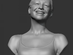 HD девушка бюст d 3D модель для печати 3D Принт Модель