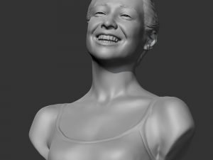 hd girl bust d 3d print model Modello di stampa 3D