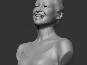 hd girl bust d 3d print model 3D Print Model