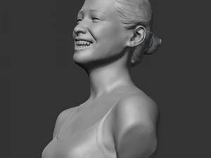 hd girl bust d 3d print model 3D Print Model