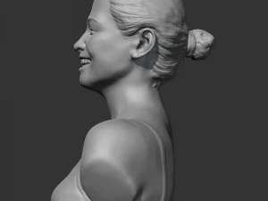 hd girl bust d 3d print model 3D Print Model