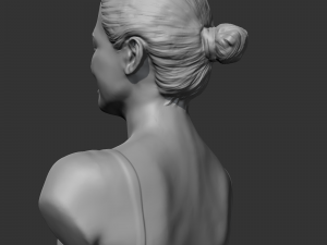 hd girl bust d 3d print model Modello di stampa 3D