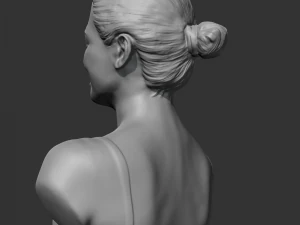 hd girl bust d 3d print model 3D Print Model