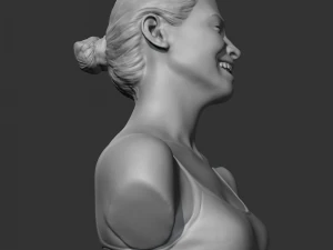 hd girl bust d 3d print model 3D Print Model