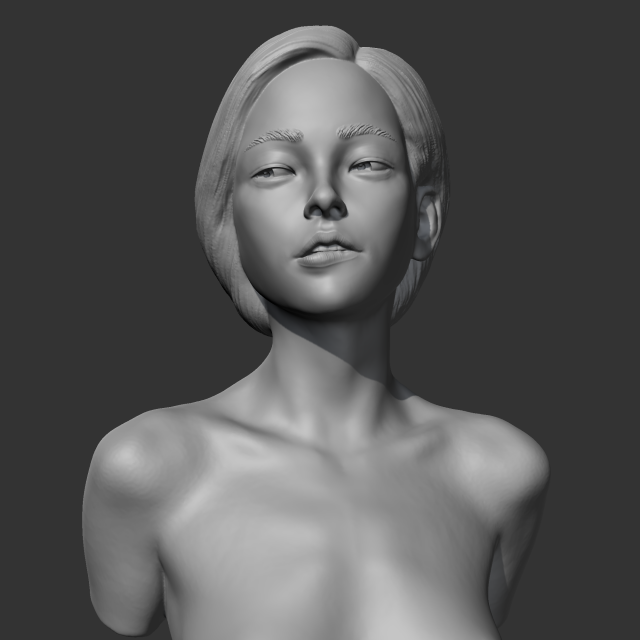 hd girl bust g 3d print model Modèles 3D en vedette .c4d .max .obj .3ds .fbx .stl .blend 