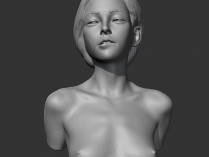 hd girl bust g 3d print model Modèles 3D en vedette