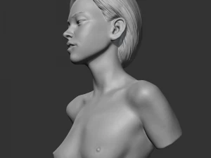 hd girl bust g 3d print model 3D Print Model