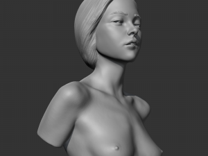 hd girl bust g 3d print model Modèles 3D en vedette