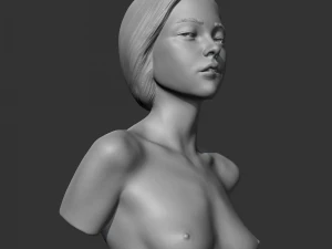 hd girl bust g 3d print model 3D Print Model