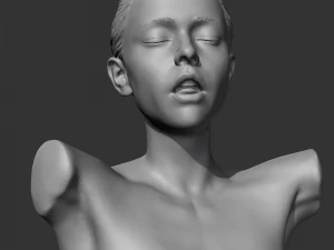 hd girl bust h 3d print model 3D Print Model