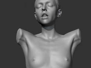 hd girl bust h 3d print model 3D Print Model