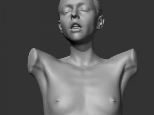 hd girl bust h 3d print model 3D Print Model