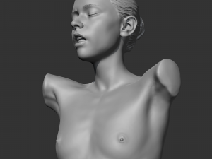 hd girl bust h 3d print model 3D Print Model