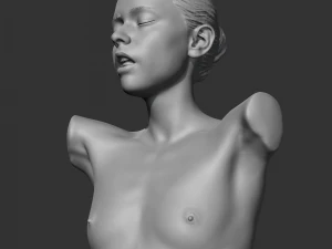 hd girl bust h 3d print model 3D Print Model