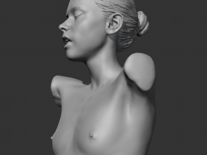 hd girl bust h 3d print model 3D Print Model