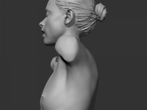 hd girl bust h 3d print model 3D Print Model