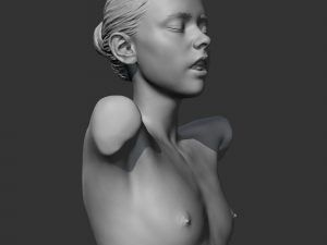 hd girl bust h 3d print model 3D Print Model