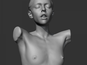 hd girl bust h 3d print model 3D Print Model
