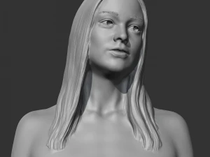 Busto de chica hd k modelo de impresi&oacute;n 3d Modelo de impresión 3D