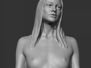 Hd girl bust k 3d print model 3D-Druckmodell