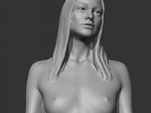 Hd girl bust k 3d print model 3D Print Model