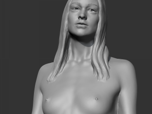 Hd girl bust k 3d print model 3D-Druckmodell