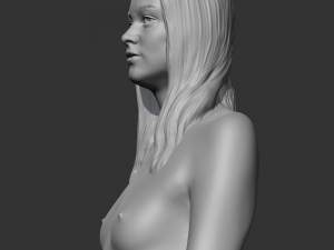 Hd girl bust k 3d print model 3D-Druckmodell