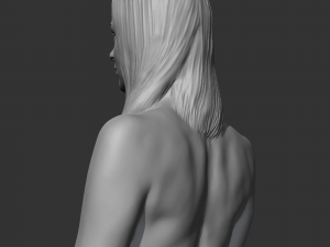 Hd girl bust k 3d print model 3D-Druckmodell
