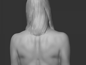 Hd girl bust k 3d print model 3D-Druckmodell