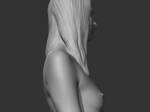 Hd girl bust k 3d print model 3D Print Model