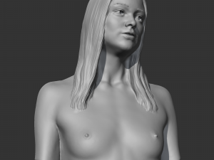 Hd girl bust k 3d print model 3D-Druckmodell