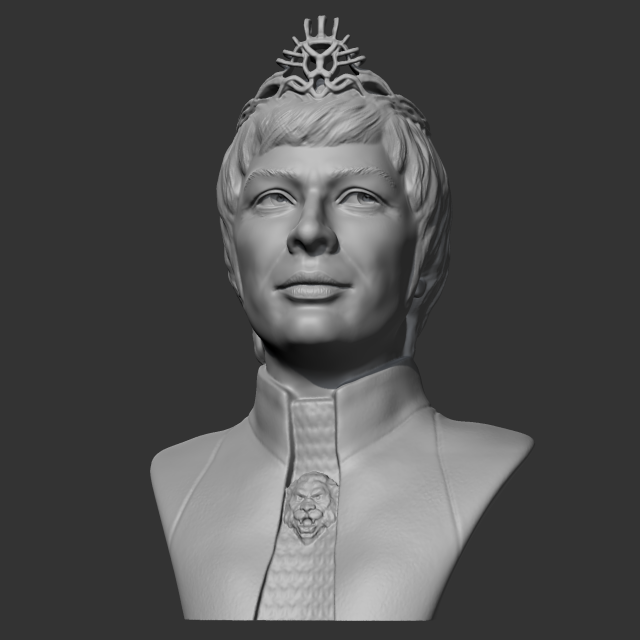 cersei lannister 3d print model Modello di stampa 3D .c4d .max .obj .3ds .fbx .stl .blend 