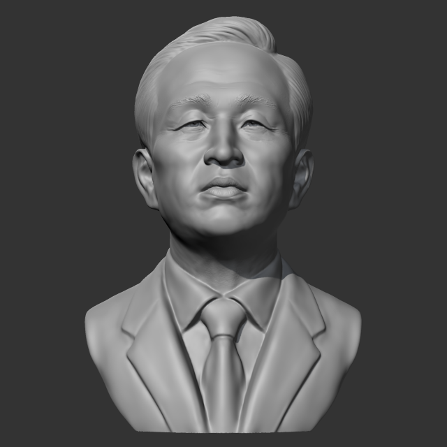 lee myung-bak 3d print model 3D Print Model .c4d .max .obj .3ds .fbx .stl .blend 