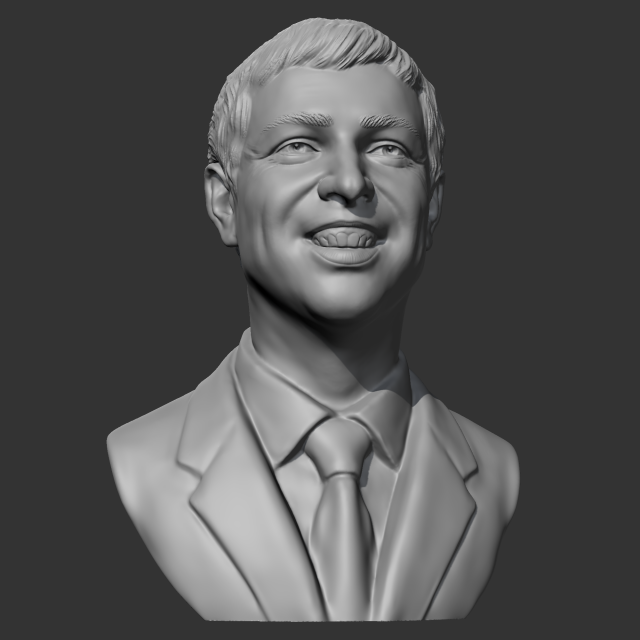 larry page 3d print model 3D Print Model .c4d .max .obj .3ds .fbx .stl .blend 