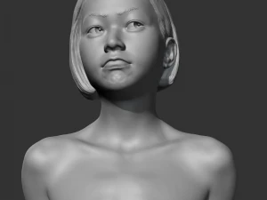 hd kız büstü m 3d baskı modeli 3D Baskı Modeli