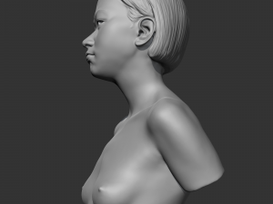 hd girl bust m 3d print model Modelo de Impressão 3D