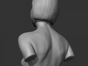 hd girl bust m 3d print model Modelo de Impressão 3D