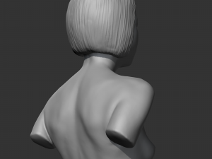 hd girl bust m 3d print model Modelo de Impressão 3D